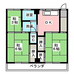 間取図画像 3DK