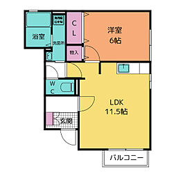 グラン・ソレイユ 1LDKの間取図画像
