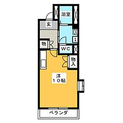 ドマーニ・Y・O ワンルームの間取図画像