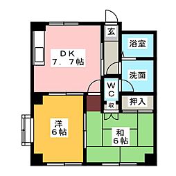 間取図画像 2DK