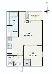 Ｊａｃｋ　ｔａｙａ　II 1階1LDKの間取り