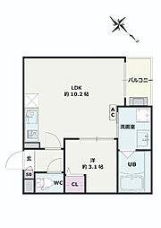 間取図画像 1LDK