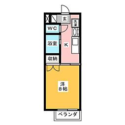 間取図画像 1K