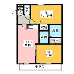 間取図画像 2DK