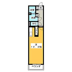 キャッスル常滑 ワンルームの間取図画像
