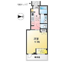 仮)岩倉市S様 賃貸アパート工事 1Kの間取図画像