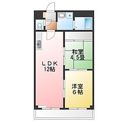 ハイライズプラザ 2LDKの間取図画像