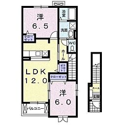 間取図画像 2LDK
