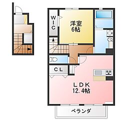 アネシス石塚 1LDKの間取図画像