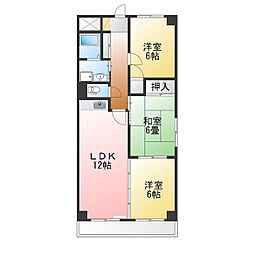 ファミール敷田 3LDKの間取図画像