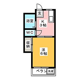 間取図画像 1K