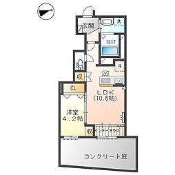 間取図画像 1LDK