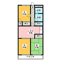 間取図画像 3DK