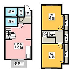 メゾンバロー 2LDKの間取図画像