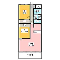 ラジョーヌ 1SLDKの間取図画像