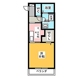 フェアリー106. 1Kの間取図画像