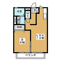 間取図画像 1LDK