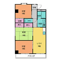 メゾン晃梅 3LDKの間取図画像