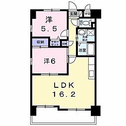 スカイライフ2 2LDKの間取図画像