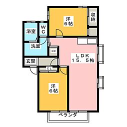 VILLAAGIO 2LDKの間取図画像