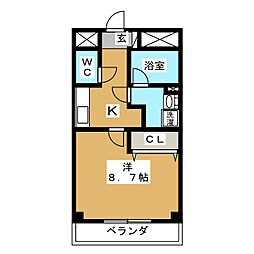 すまいる根浦 1Kの間取図画像