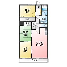 スカイガーデン和合2 3LDKの間取図画像