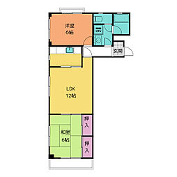 太正マンション 4階2LDKの間取り