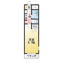 S-ステージ5th 1Kの間取図画像
