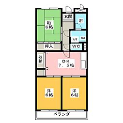 間取図画像 3DK