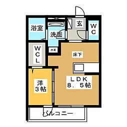 間取図画像 1LDK