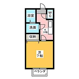 間取図画像 1K