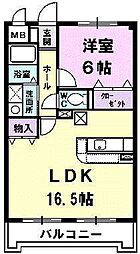 フォルシュ22 1LDKの間取図画像