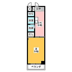 SERENO 1DKの間取図画像