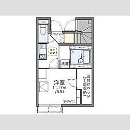 レオネクストジョーイ 1Kの間取図画像