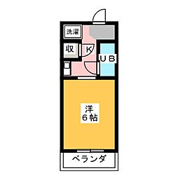 師勝マンション 1Kの間取図画像