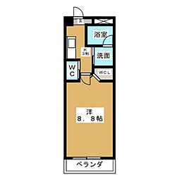 TMBld2 1Kの間取図画像