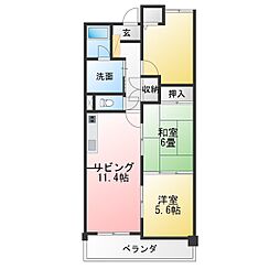 ハイツルミエール 3LDKの間取図画像