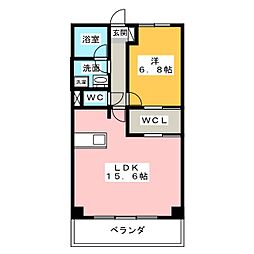 Tmビル 1LDKの間取図画像