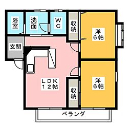 間取図画像 2LDK