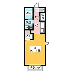 エクセレントK-3 ワンルームの間取図画像