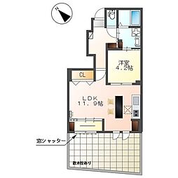 アートメゾン 1LDKの間取図画像