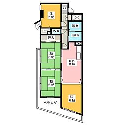 第三安井ビル 4DKの間取図画像
