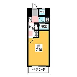 プロミネント弥富駅前 1Kの間取図画像