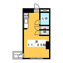 ブルーガード駿河 ワンルームの間取図画像