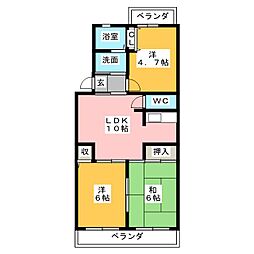 JEANPALACE21 3LDKの間取図画像