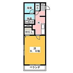 LALUCE 1Kの間取図画像