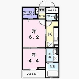JSブレイヴ 2Kの間取図画像