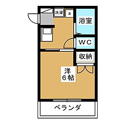 間取図画像 1K