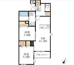 間取図画像 2LDK