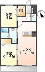 Plumage 2LDKの間取図画像